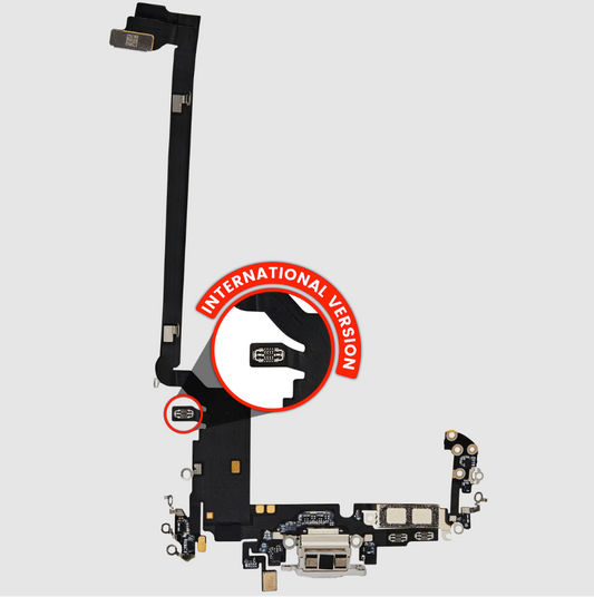 Charging Port Flex Cable for iPhone 17 Pro Max (Premium) (International Version) (Silver)