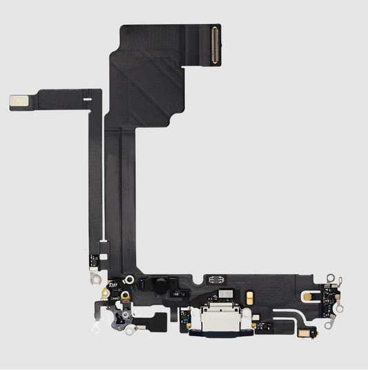 Charging Port Flex Cable For iPhone 15 Pro Max (Premium) (Blue Titanium)