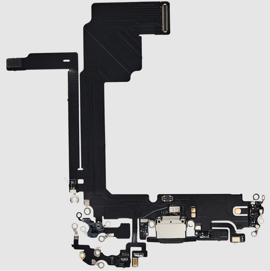 Charging Port Flex Cable For iPhone 15 Pro Max (Aftermarket Plus) (Black Titanium)