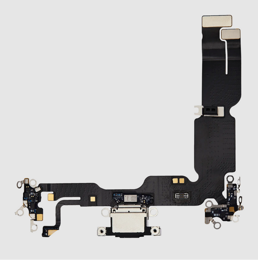 Charging Port Flex Cable For iPhone 15 Plus (Premium) (Black)