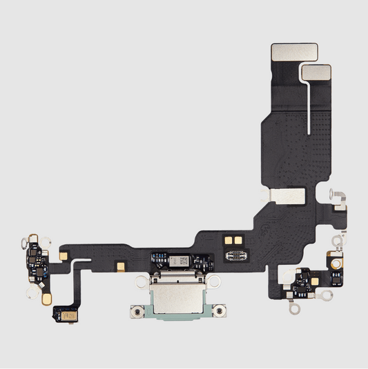 Charging Port Flex Cable For iPhone 15 (Premium) (Green)