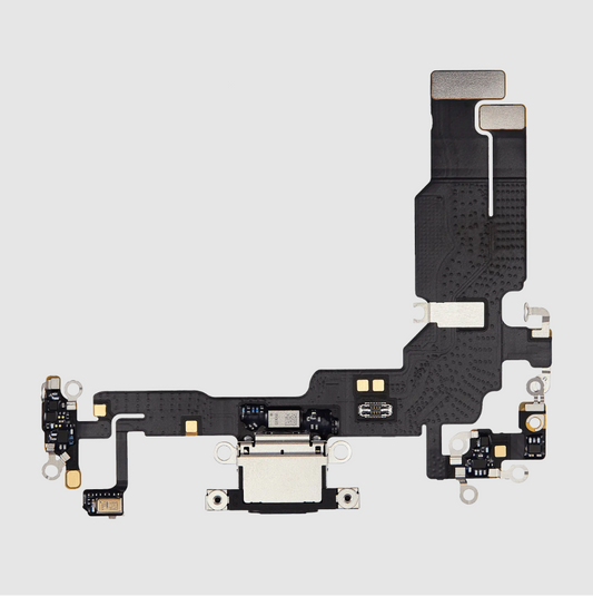 Charging Port Flex Cable For iPhone 15 (Premium) (Black)