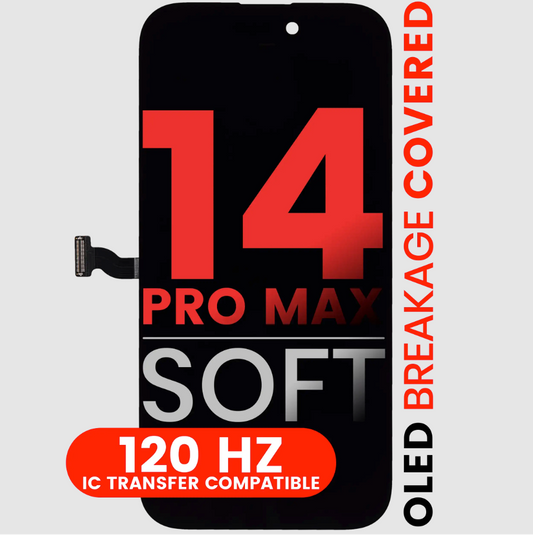 OLED Assembly For iPhone 14 Pro Max (Aftermarket Pro: Soft)