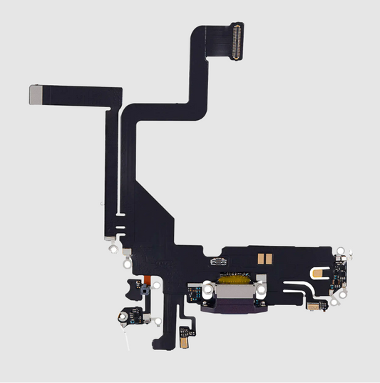 Charging Port Flex Cable For iPhone 14 Pro (Aftermarket Plus) (Deep Purple)
