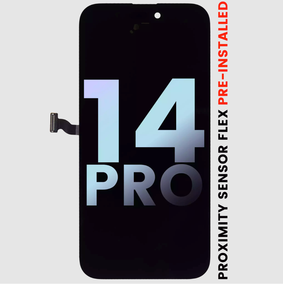 OLED Assembly With Proximity Sensor Flex Pre-Installed For iPhone 14 Pro (Service Pack)