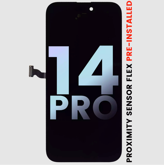 OLED Assembly With Proximity Sensor Flex Pre-Installed For iPhone 14 Pro (Service Pack)