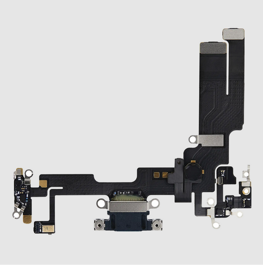 Charging Port Flex Cable For iPhone 14 (Premium) (Blue)