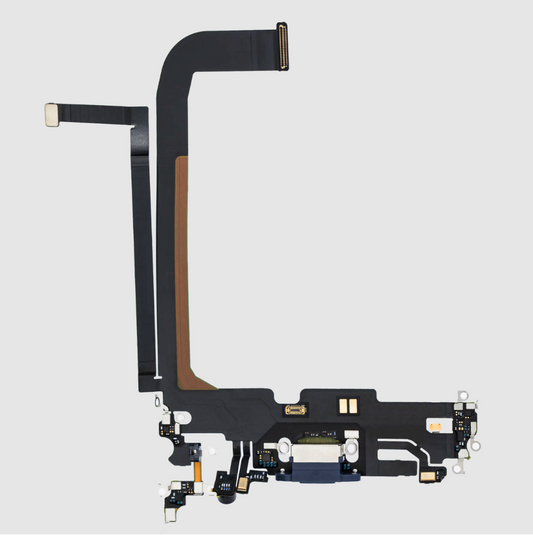 Charging Port Flex Cable For iPhone 13 Pro Max (Premium) (Sierra Blue)