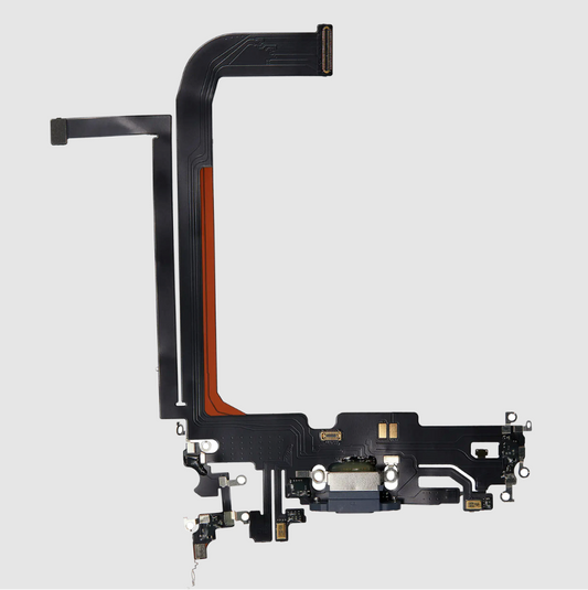 Charging Port Flex Cable For iPhone 13 Pro Max (Aftermarket Plus) (Sierra Blue)