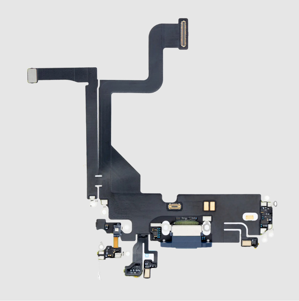 Charging Port Flex Cable For iPhone 13 Pro (Premium) (Sierra Blue)