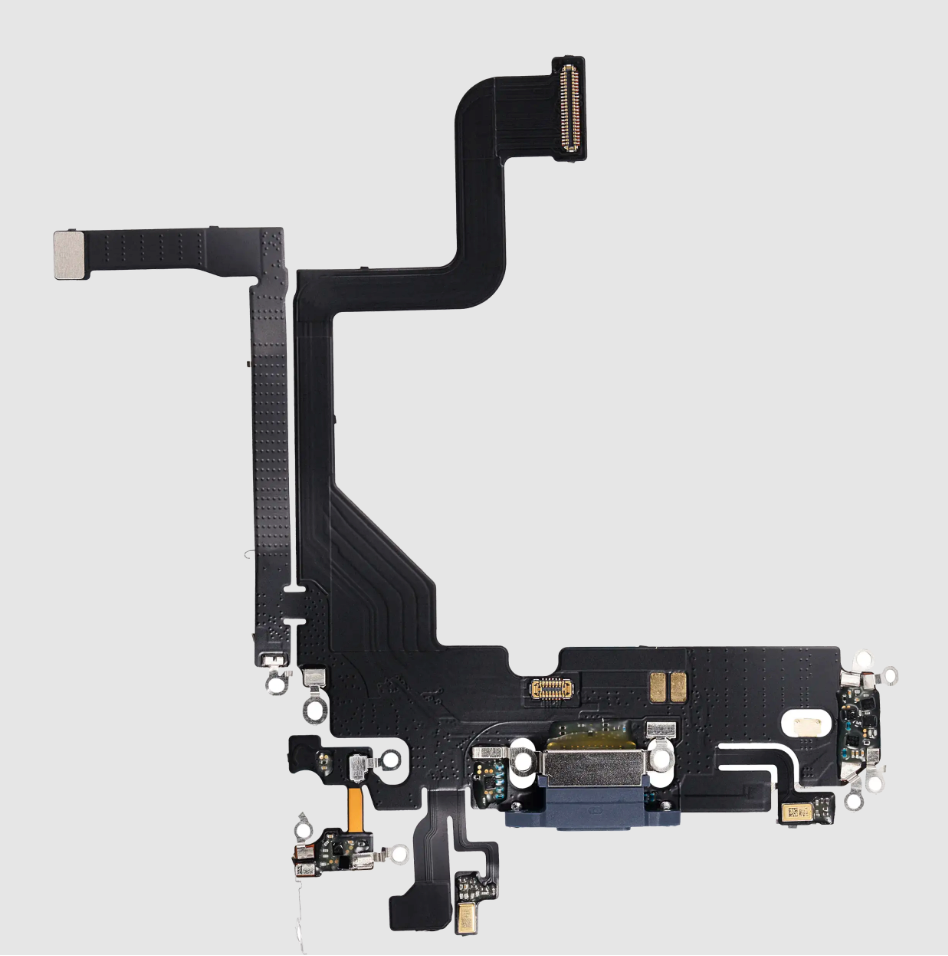 Charging Port Flex Cable For iPhone 13 Pro (Aftermarket Plus) (Sierra Blue)