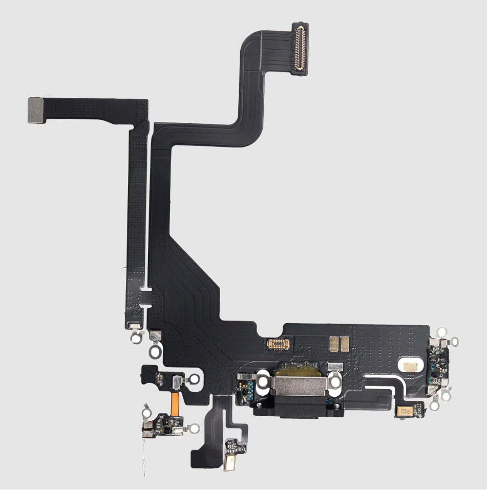 Charging Port Flex Cable For iPhone 13 Pro (Aftermarket Plus) (Graphite)