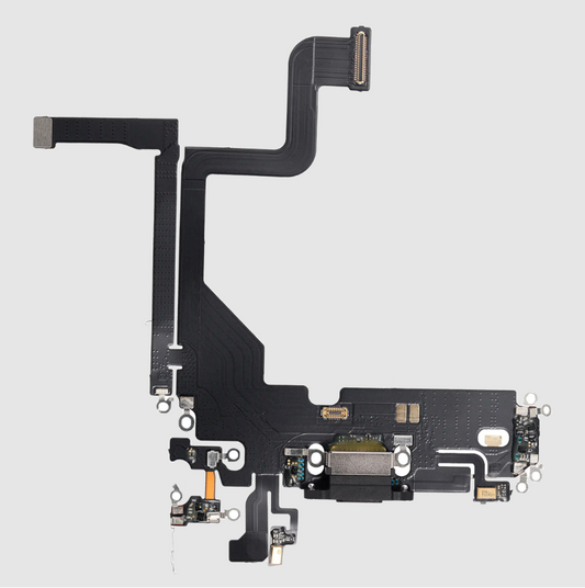 Charging Port Flex Cable For iPhone 13 Pro (Aftermarket Plus) (Graphite)