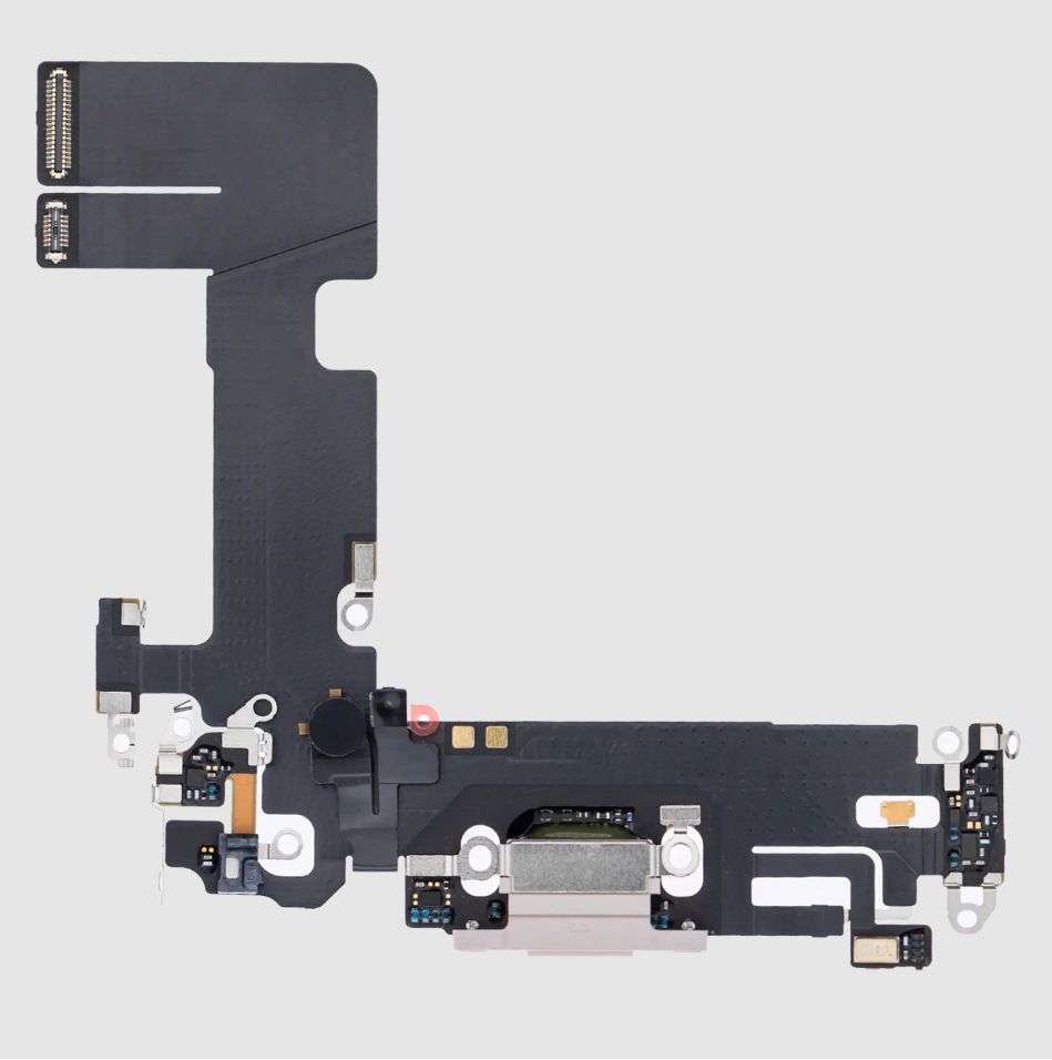 Charging Port Flex Cable For iPhone 13 (Premium) (Pink)