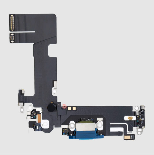 Charging Port Flex Cable For iPhone 13 (Premium) (Blue)