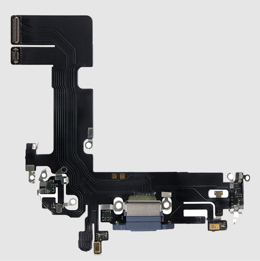 Charging Port Flex Cable For iPhone 13 (Aftermarket Plus) (Blue)