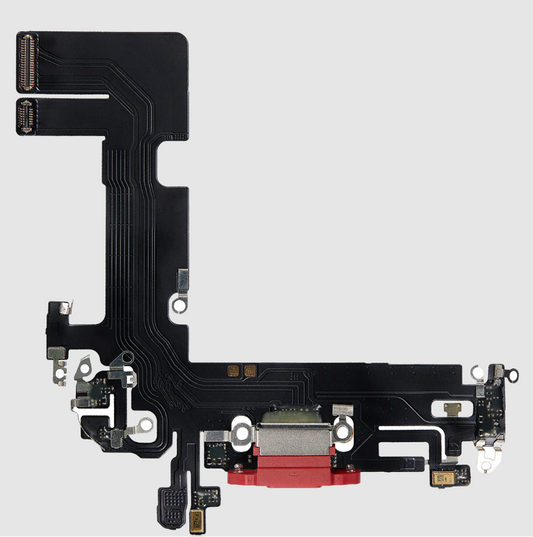 Charging Port Flex Cable For iPhone 13 (Aftermarket Plus) (Red)