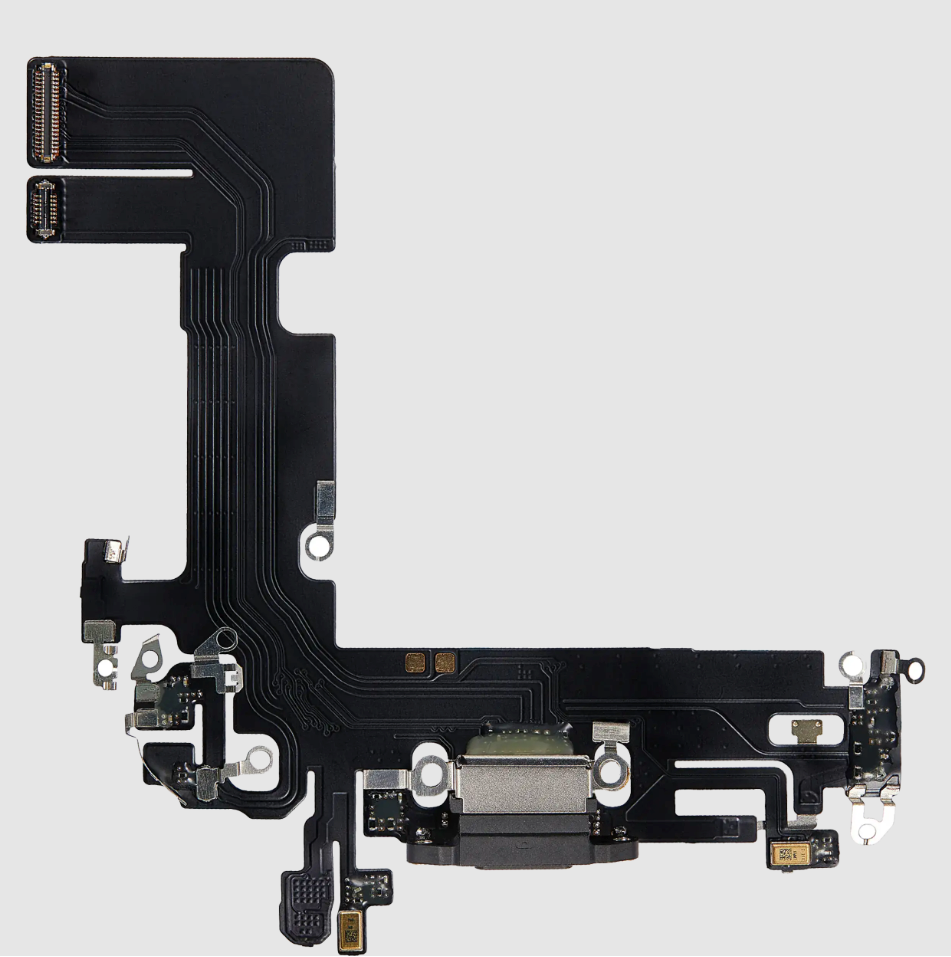 Charging Port Flex Cable For iPhone 13 (Aftermarket Plus) (Midnight)