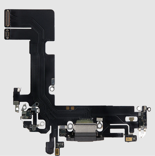 Charging Port Flex Cable For iPhone 13 (Aftermarket Plus) (Midnight)