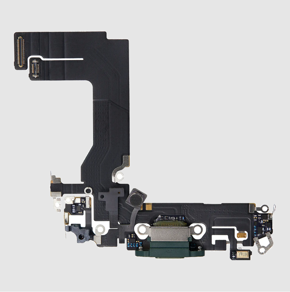 Charging Port Flex Cable For iPhone 13 Mini (Premium) (Green)