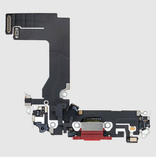 Charging Port Flex Cable For iPhone 13 Mini (Premium) (Red)