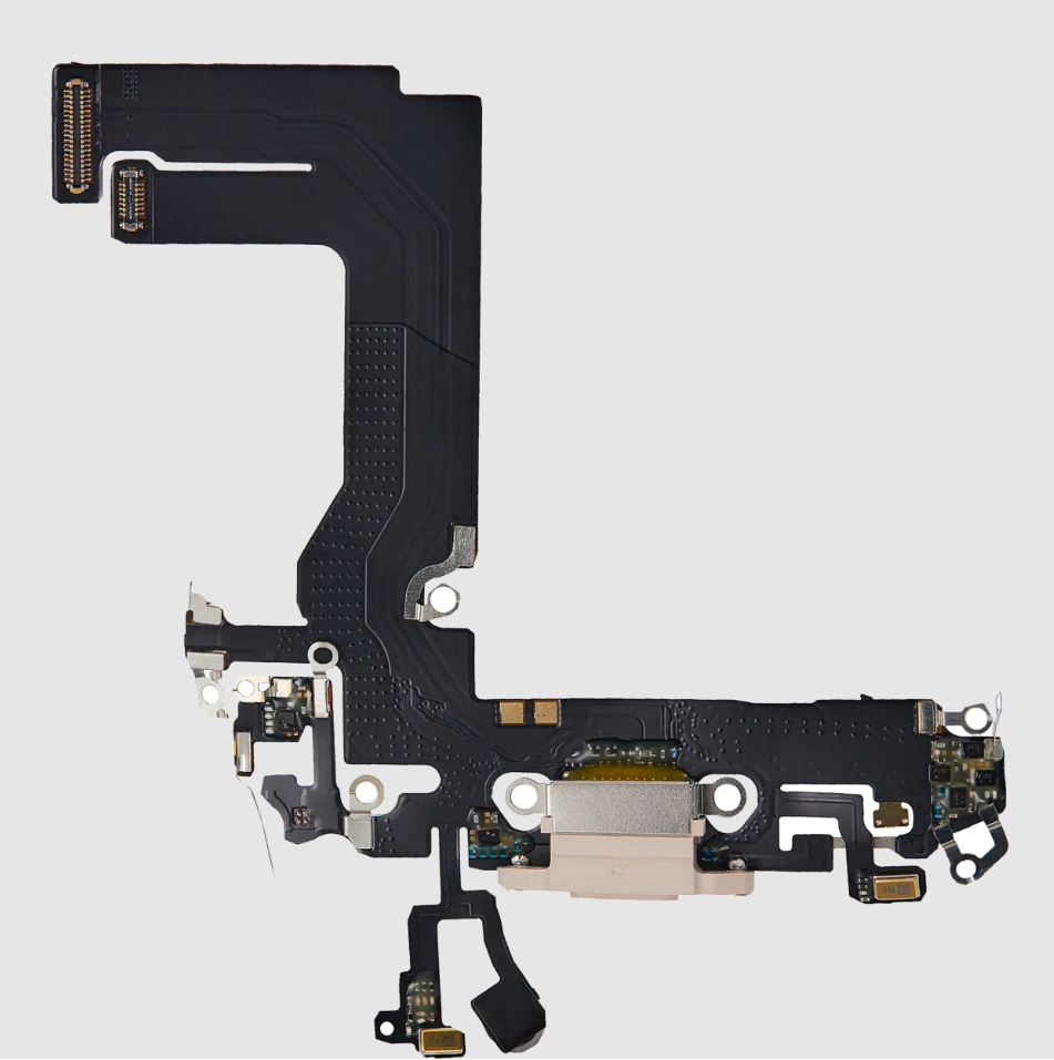 Charging Port Flex Cable For iPhone 13 Mini (Aftermarket Plus) (Pink)