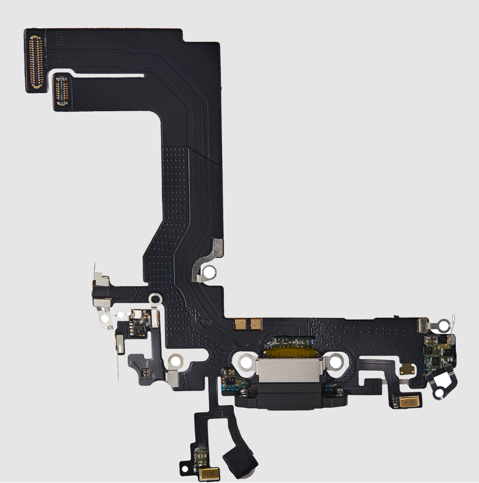 Charging Port Flex Cable For iPhone 13 Mini (Aftermarket Plus) (Midnight)