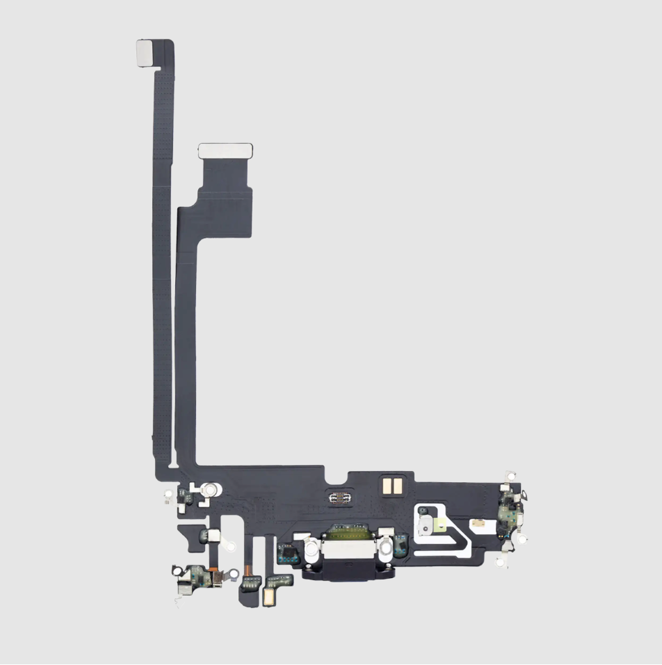 Charging Port Flex Cable For iPhone 12 Pro Max (Aftermarket Plus) (Graphite)