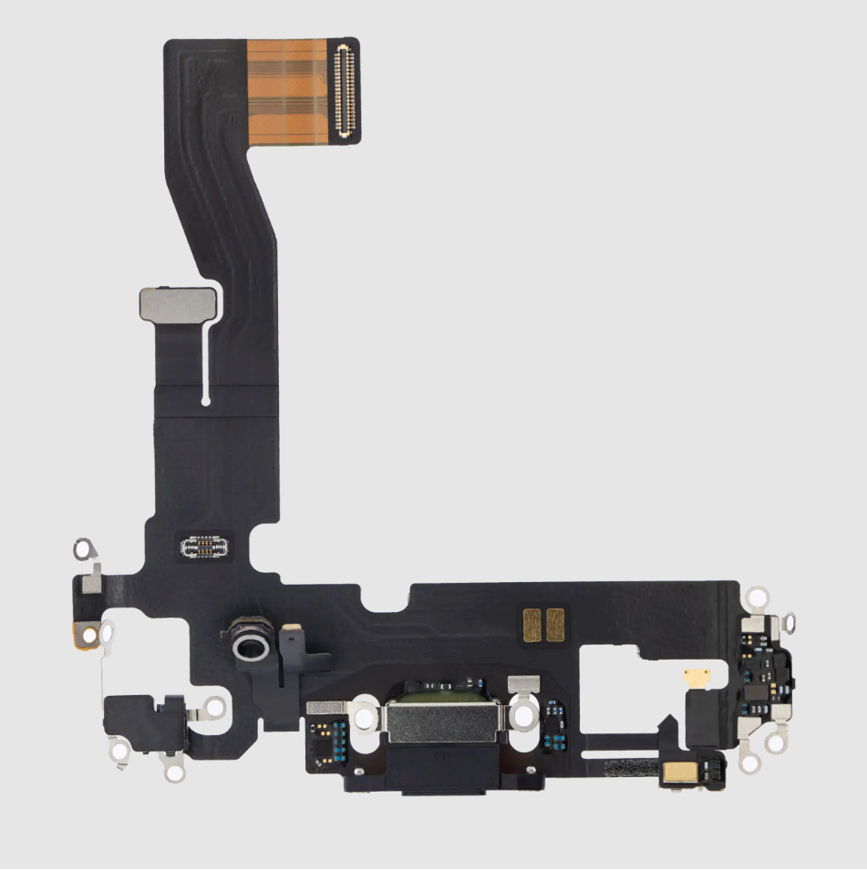 Charging Port Flex Cable For iPhone 12 / 12 Pro (Premium) (Graphite)