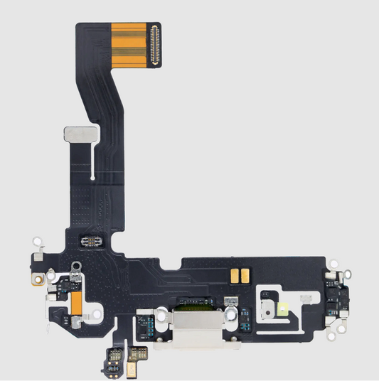 Charging Port Flex Cable For iPhone 12 / 12 Pro (Aftermarket Plus) (Silver)