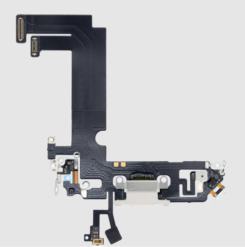Charging Port Flex Cable For iPhone 12 Mini (Aftermarket Plus) (White)