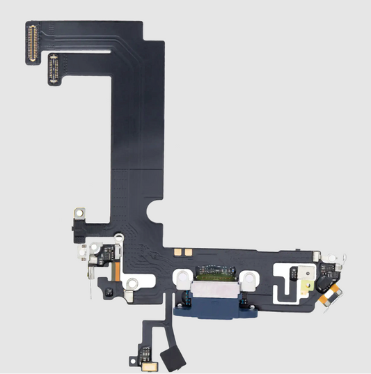 Charging Port Flex Cable For iPhone 12 Mini (Aftermarket Plus) (Blue)