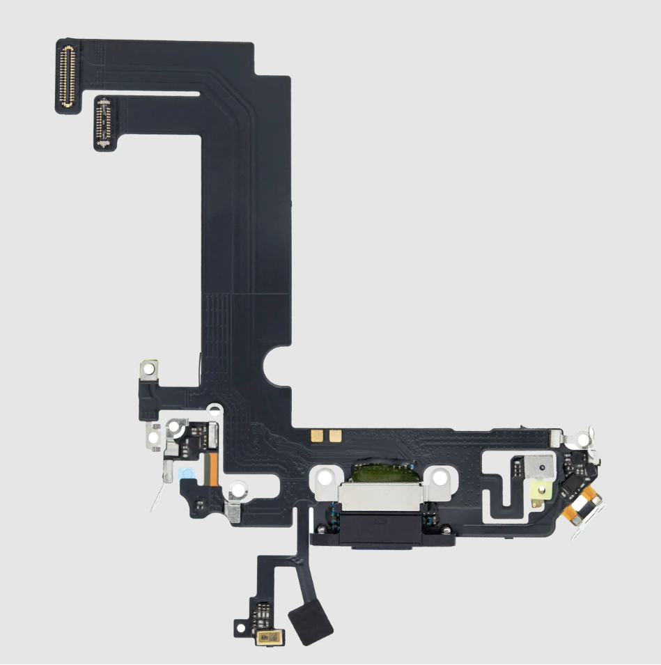 Charging Port Flex Cable For iPhone 12 Mini (Aftermarket Plus) (Black)