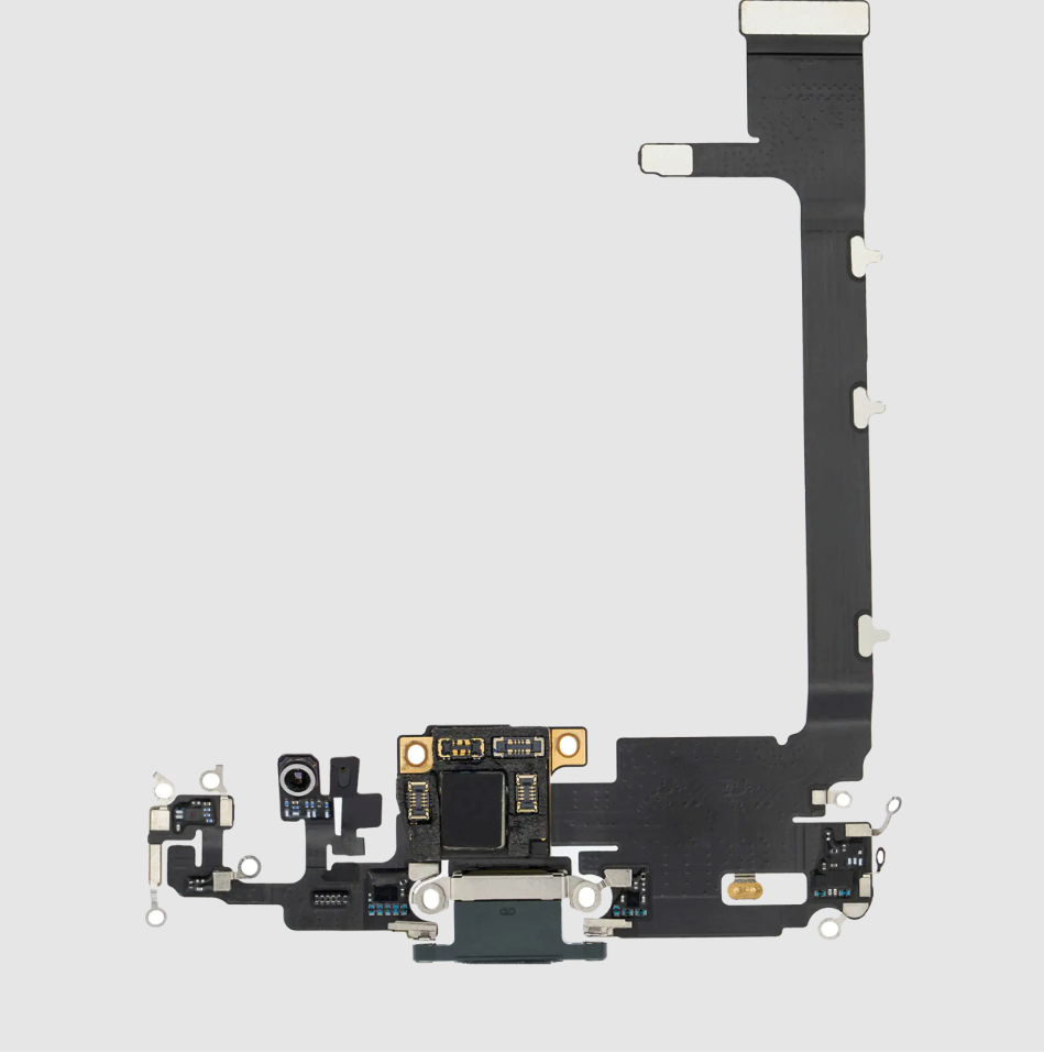 Charging Port Flex Cable With Board For iPhone 11 Pro Max (Premium) (Midnight Green)