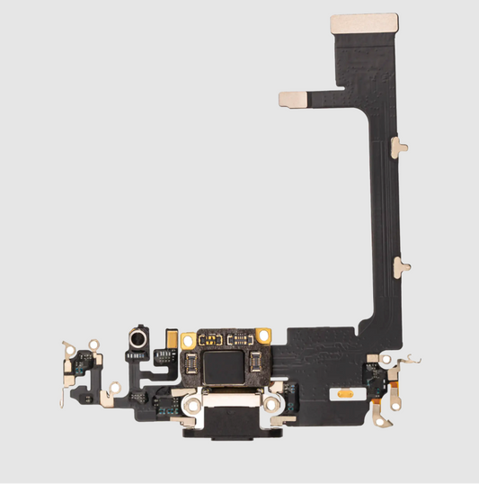 Charging Port Flex Cable With Board For iPhone 11 Pro (Aftermarket Plus) (Space Gray)