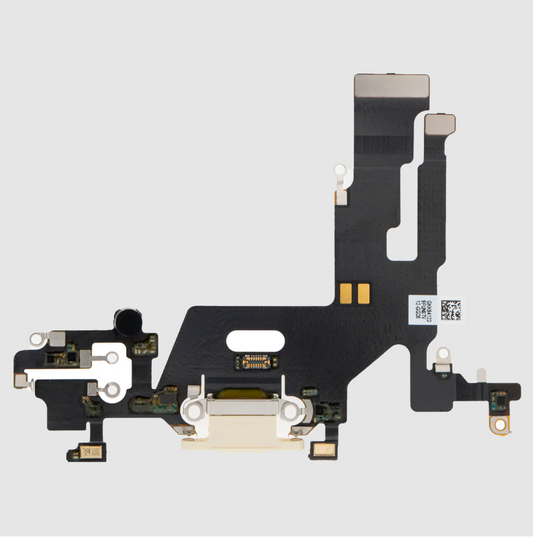 Charging Port Flex Cable For iPhone 11 (Aftermarket Plus) (White)