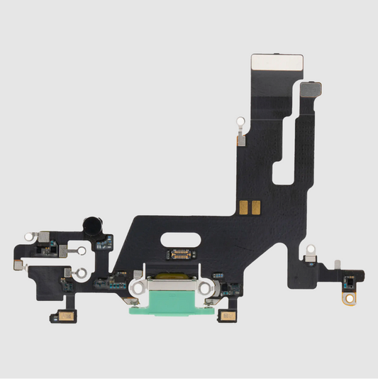 Charging Port Flex Cable For iPhone 11 (Aftermarket Plus) (Green)