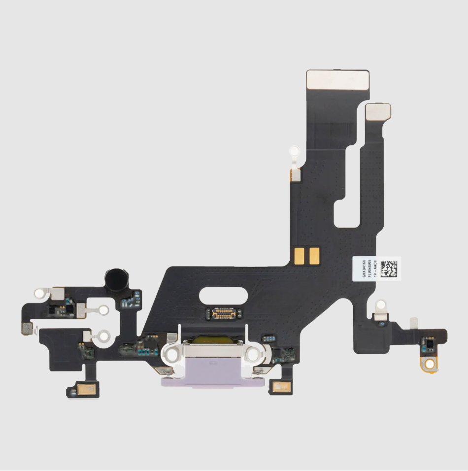 Charging Port Flex Cable For iPhone 11 (Aftermarket Plus) (Purple)