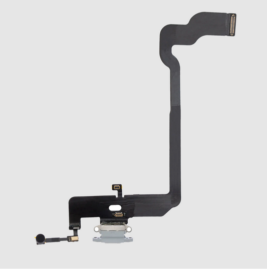 Charging Port Flex Cable For iPhone XS (Premium) (Silver)