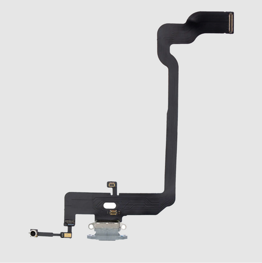 Charging Port Flex Cable For iPhone XS (Aftermarket) (Silver)