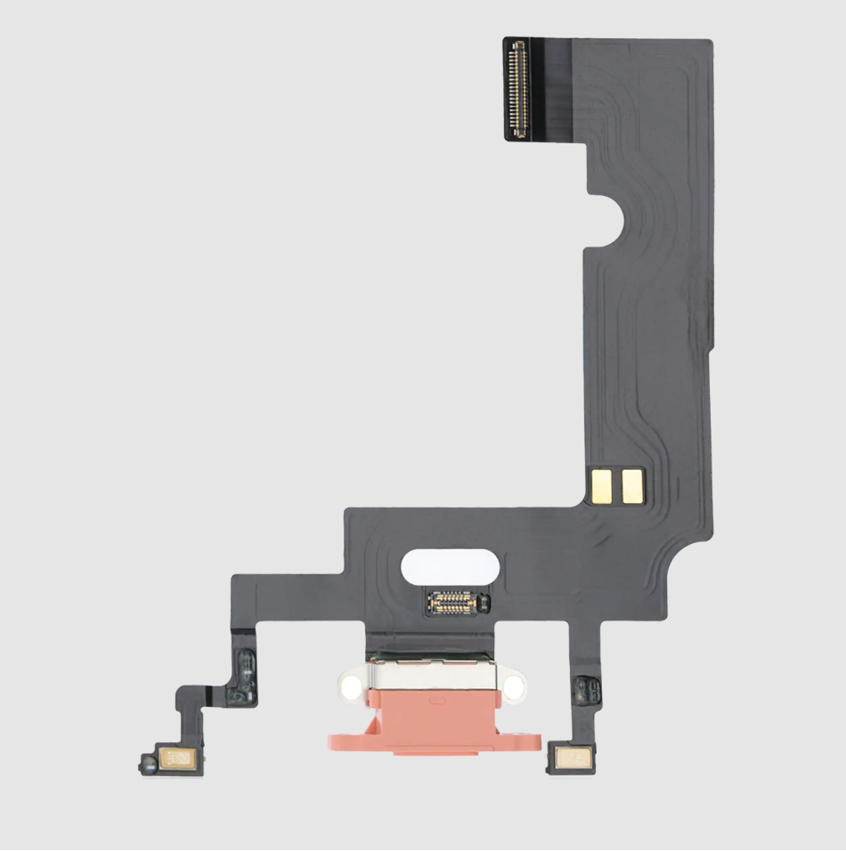 Charging Port Flex Cable For iPhone XR (Premium) (Coral)
