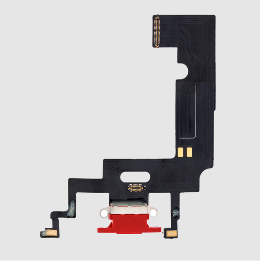 Charging Port Flex Cable For iPhone XR (Aftermarket) (Red)