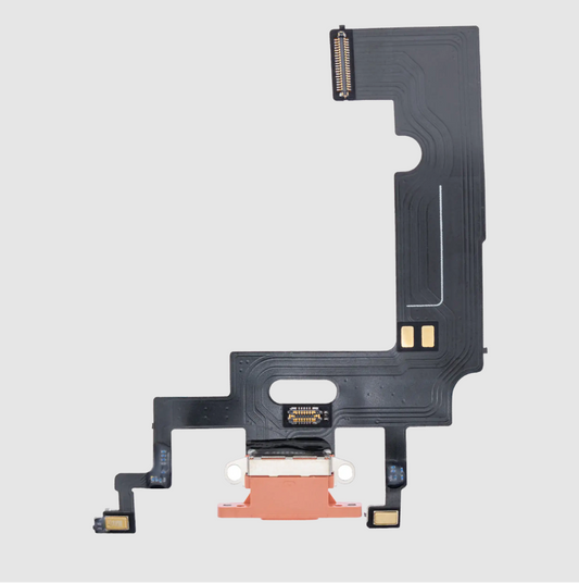 Charging Port Flex Cable For iPhone XR (Aftermarket) (Coral)