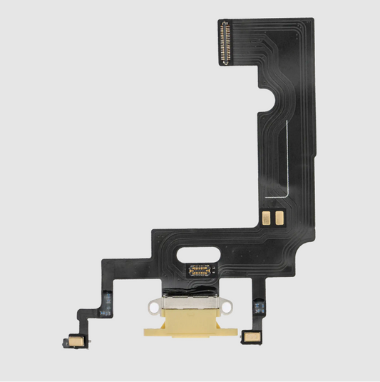Charging Port Flex Cable For iPhone XR (Aftermarket) (Yellow)