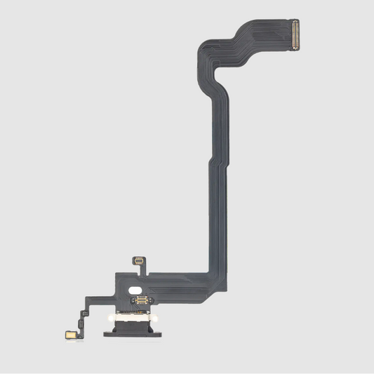 Charging Port Flex Cable For iPhone X (Aftermarket) (Space Gray)
