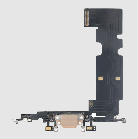 Charging Port Flex Cable For iPhone 8 Plus (Aftermarket) (Gold)