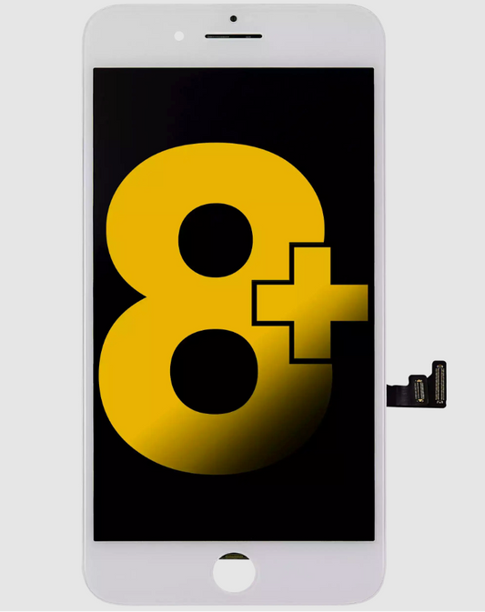 LCD Assembly With Steel Plate For iPhone 8 Plus (Refurbished) (White)