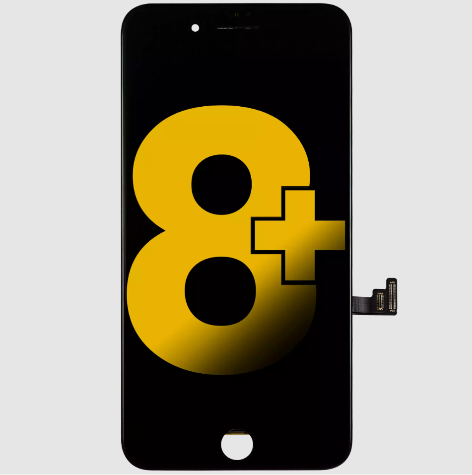 LCD Assembly With Steel Plate For iPhone 8 Plus (Refurbished) (Black)