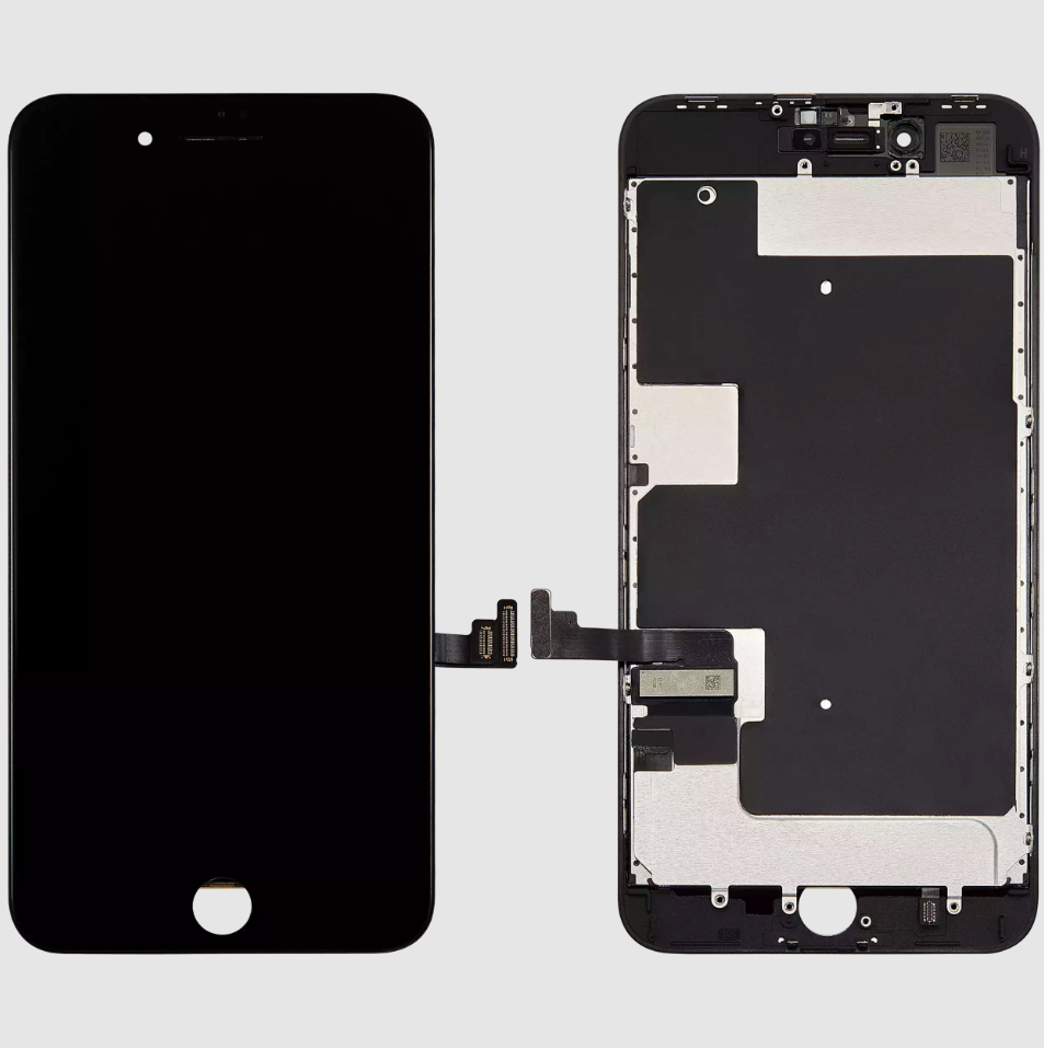 LCD Assembly With Steel Plate For iPhone 8 Plus (Refurbished) (Black)