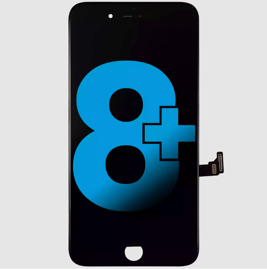 LCD Assembly With Steel Plate For iPhone 8 Plus (Aftermarket) (Black)